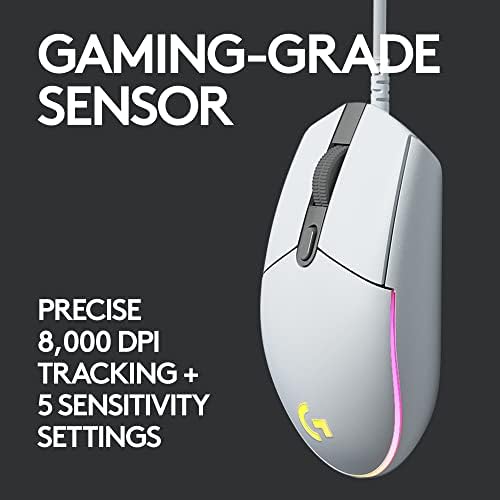Logitech G335 Wired Gaming Headset + G203 Wired Gaming Mouse Bundle - White - Image 6