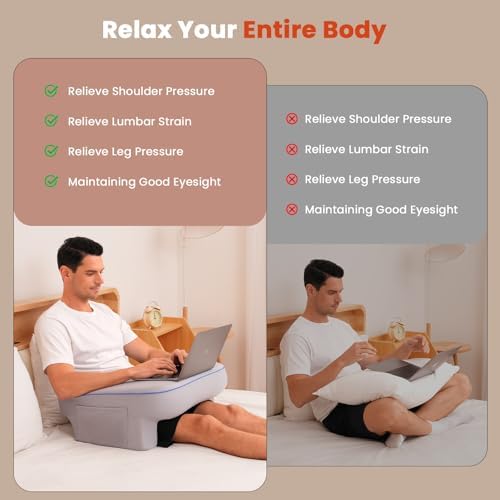 Reading Pillow,Lap Desk Pillow for Laptop - Image 3