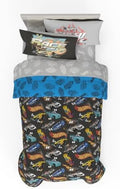 Hot Wheels Kids Bedding Super Soft Comforter and Sheet Set with Sham, 5 Piece Twin Size, (Officially Licensed Product) By Franco by Franco
