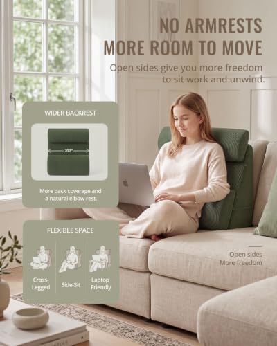 Blissful Diary Reading Pillow with Adjustable Neck & Lumbar Support, 19" - Image 2