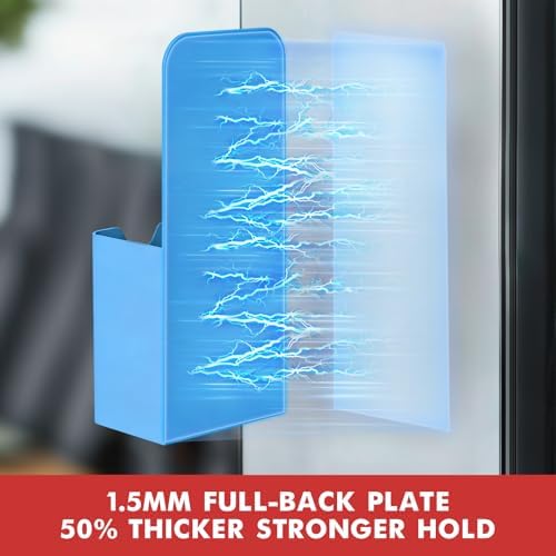 BEYGORM Magnetic Pen Holder for Refrigerator, Pencil Cup Organizer (Blue) - Image 2