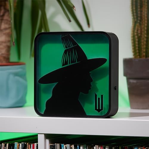 Numskull Official Wicked Acrylic Elphaba the Witch Desk Lamp Wall Light for Bedroom, Office, Home, Study, Work - for Fans of Collectible Movie Merchandise - Image 3