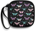 Butterfly and Moon Headphone Carrying Case Storage Bag Pouch for Bluetooth Wireless Headphones, Cords, Cable, Earbuds, Charger, USB Flash Driver, MP3 by Unknown