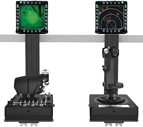 Hikig 2 Set Desk Mount for Flight Sim Game Joystick, Throttle and HOTAS Systems - Compatible With Logitech X56, X52, X52 Pro, Thrustmaster T-Flight HOTAS, T.16000M, TCA - Image 4