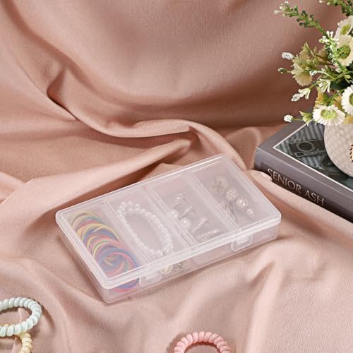 Hipiwe Plastic Qtip Cotton Swab Travel Case Hair Accessories Holder, 4-Slot - Image 5