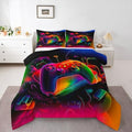 Erosebridal Gamer Comforter Set Game Consoles Girl Toddler Bedding Set for Teenage Boys Modern Gaming Comforter Abstract Vintage Quilt by Erosebridal