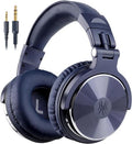 OneOdio Wired Over Ear Headphones Studio Monitor & Mixing DJ Stereo Headsets with 50mm Neodymium Drivers and 1/4 to 3.5mm Jack for AMP Computer Recording Podcast Keyboard Guitar Laptop - Dark Blue by OneOdio