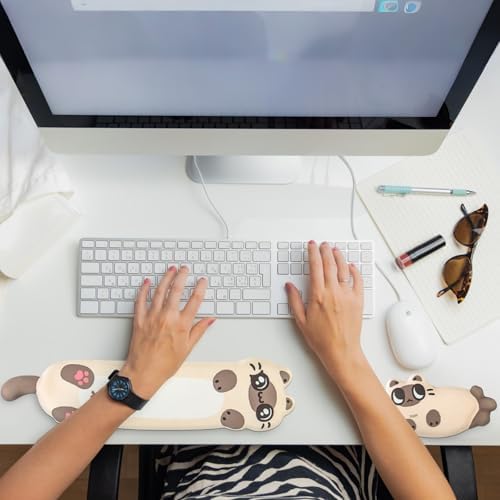 Keyboard Wrist Rest and Mouse Pad Set, Wrist Rest for Keyboard and Mouse - Image 4