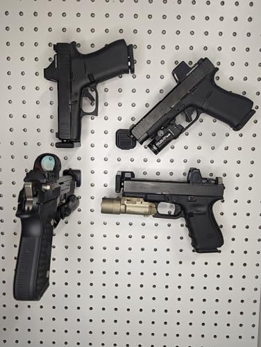 Hammy3DPrints Universal Pistol/Handgun Mount - Pegboard/Skadis/Metal Pegboard/etc. | Handgun Holder Storage Rack - Image 4