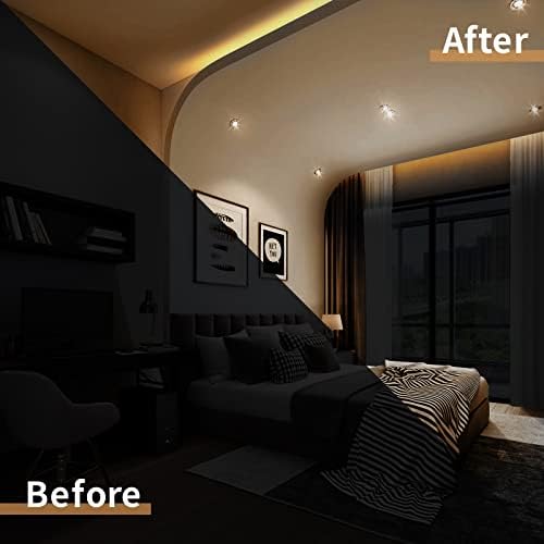 2PCS/32.8FT/10M/Warm White LED Strip Lights - Flexible and Waterproof Neon Rope Light with Installation Accessories for Indoor & Outdoor Decor, [No Adapter] - Image 5