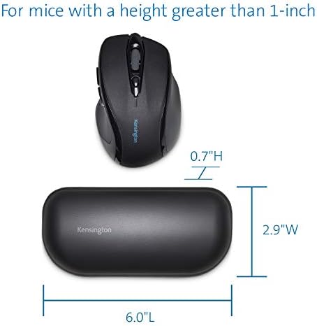 Kensington ErgoSoft Wrist Rest for Standard Mouse, Black (K52802WW), 2.9 x 0.7 x 6 inches - Image 5