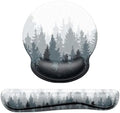 Dapesuom Keyboard Wrist Rest and Mouse Pad with Wrist Support, Cute Memory Foam Cushion for Keyboard and Mouse Set, Ergonomic Desktop Pad Rests with Non Slip Base for Easy Typing & Pain Relief, Forest by Unknown