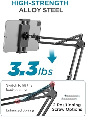 InnoGear Tablet Holder for Bed, Overhead Tablet Stand Phone Holder Mount - Image 2