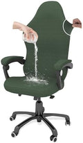 Gaming Chair Cover Game Chair Cover for Reclining Rotating Chair, Green | Waterproof, Cat Scratch Proof, Stretch with Amrest, Breathable, Anti-Scratch, Pet-Resistant,For Tall High Back Chairs by GOWT