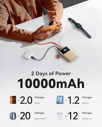 INIU Power Bank, Compact 10000mAh 45W PD Fast Charging Portable Charger - Image 5