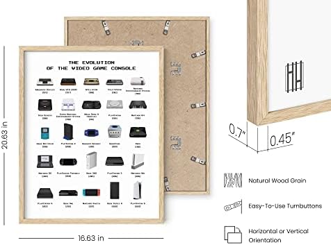 HAUS AND HUES Video Game Art, Framed Gaming Poster for Boys Room, Gamer Room Wall Art for Boys, Gaming Decorations (Beige Frame, 16x20) - Image 3