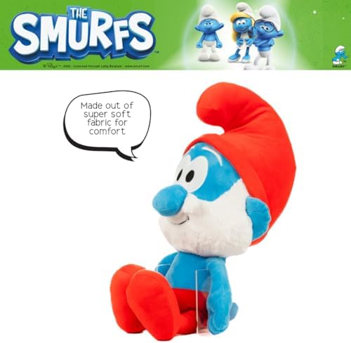 Franco The Smurfs Papa Smurf Bedding Super Soft Cozy Cuddle Pillow Buddy, (Officially Licensed Product) Collectibles - Image 4