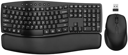 Wireless Keyboard and Mouse Combo, Bluetooth/2.4G Dual-Mode(Black Graphite) by Unknown