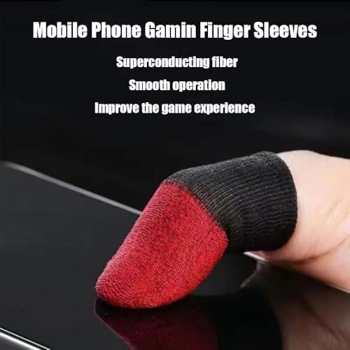 Finger Sleeves for Gaming,6 Pack Gaming Finger Sleeves,Black Thumb Sleeve for Mobile Gaming,Compatible with All Touchscreen Devices Smooth Feel Anti-Sweat Extremely Thin - Image 3