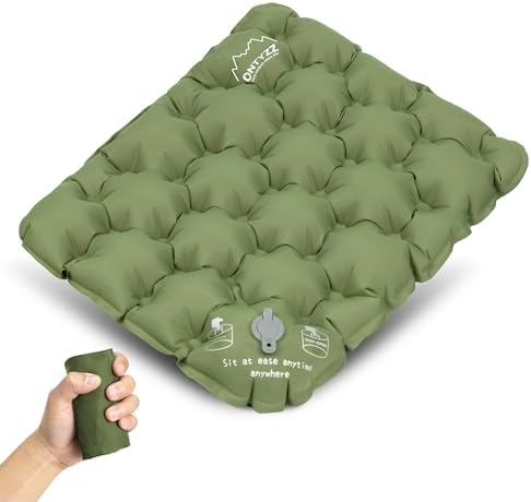 ONTYZZ Inflatable Seat Cushion Lightweight Airplane Seat Cushion | Stadium Seat Travel Cushion for Climbing Hiking Office Airplane by OTNYZZ