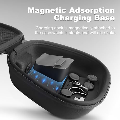 Complete Component Pack for Xbox Elite Controller Series 2 - Accessories Include Carrying Case, Charging Dock, 4 Thumbsticks, 4 Paddles, 1 D-pad, Charging Cable, and Adjustment Tool(Silver) - Image 4