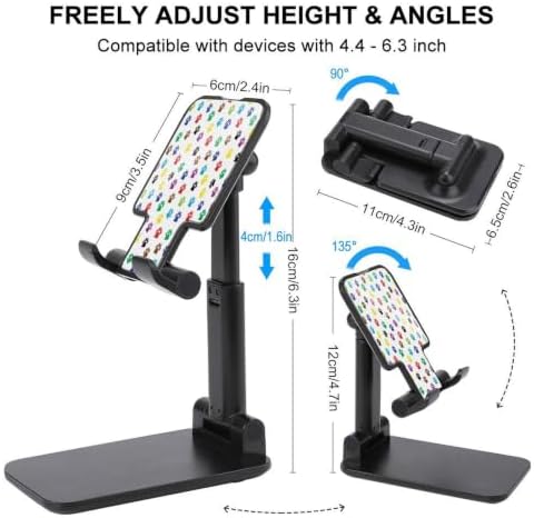 Portable Colorful Paw Prints Phone Stand for Desk Accessories - Image 2