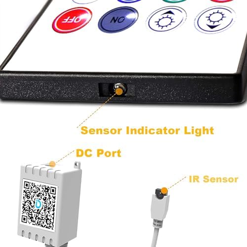 DAYBETTER 2 Ports 20 Key Smart Wi-Fi Led Strip Lights Remote Control, Output Dimmable Remote Controller Voltage DC 24V(Without Power Adapter) - Image 4