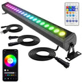 Linkable Smart RGBCW Wall Washer Light Bar 90W – 2700K-6500K Tunable White LED Bar with App & RF Remote, 16 Million Color Changing Wash Lights, IP65 Stage Light for Wall Wash Lighting by Umidkin