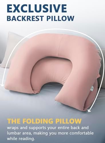 INSEN Reading Pillow, Back Pillow for Sitting in Bed and Couch, Gaming Pillow for Adults, Sit Up Support for Bed - Image 5