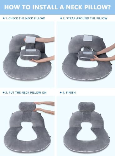 INSEN Reading Pillow, Back Pillow for Sitting in Bed and Couch, Gaming Pillow for Adults, Sit Up Support for Bed - Image 3