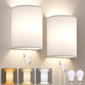 Yunaking Plug in Wall Sconces Set of Two Wall Lights with On/Off Switch by Yunaking
