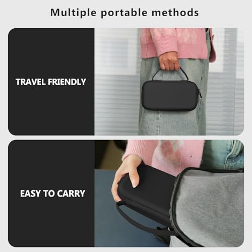 Hard Carrying Case for RG477M/ RG406H/ RG CubeXX/ RG Cube/ RG476H Retro Handheld Game Console, Retro Game Travel Storage Holder with Mesh Bag for SD Card, USB Charging Cable, User Manual, Black - Image 6