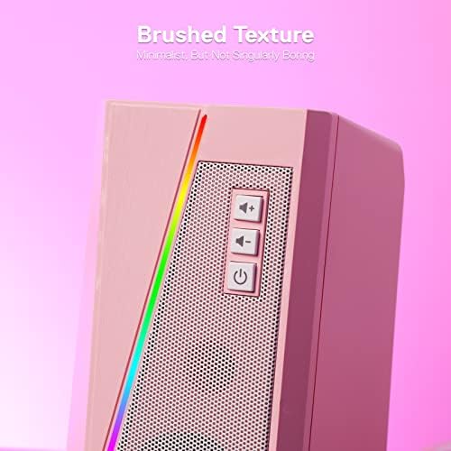 Redragon GS520 Wired 2.0 Channel Stereo Sound Desktop RGB Computer Speakers - Image 6