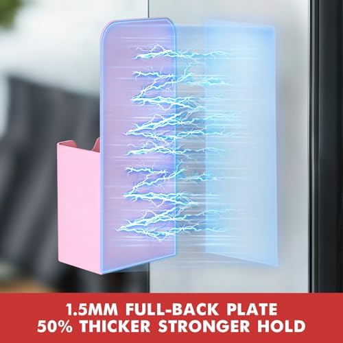 BEYGORM Magnetic Pen Holder for Refrigerator, Pencil Cup Organizer (Pink) - Image 2