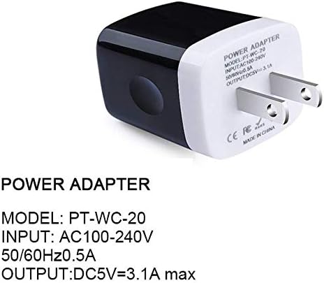 Wall Charger Adapter, USB Cubes, Sicodo 3Pack Universal Travel 3.1A 3 Muti - Image 7