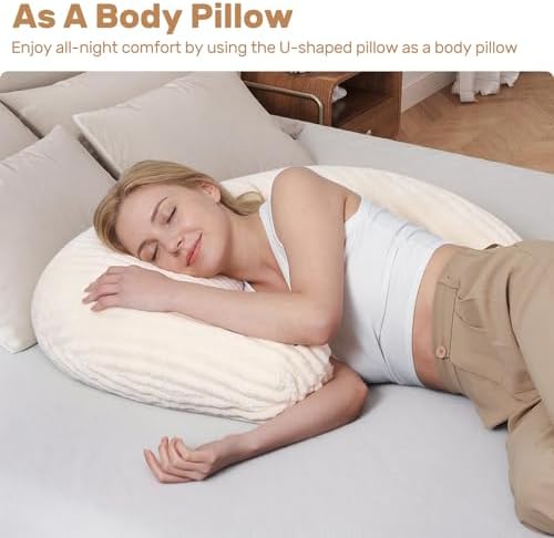 Reading Pillow for Bed, Backrest Pillow with Arms for Adult - Image 6