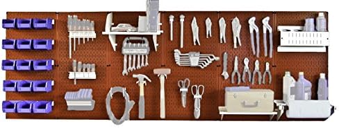 Wall Control Master Workbench Storage Kit - Red Metal Pegboard - Image 2