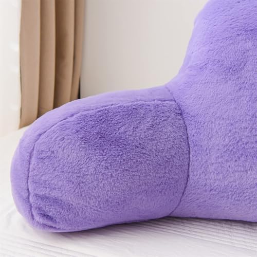 A Nice Night Lightpurple Reading Pillow, 18.5" Bed Wedge Pillows with Arms - Image 5