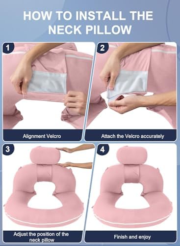 INSEN Reading Pillow, Back Pillow for Sitting in Bed and Couch, Gaming Pillow for Adults, Sit Up Support for Bed - Image 7