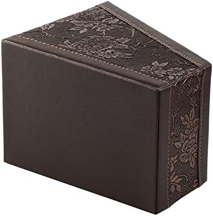 Fashionable PU leather TV remote control Holder with 3 compartments, Desk Caddy Organizer for DVD Cable Plus notepad and pen Chapstick Fingernail clippers Letter opener All in one Retro(2 pieces) - Image 3