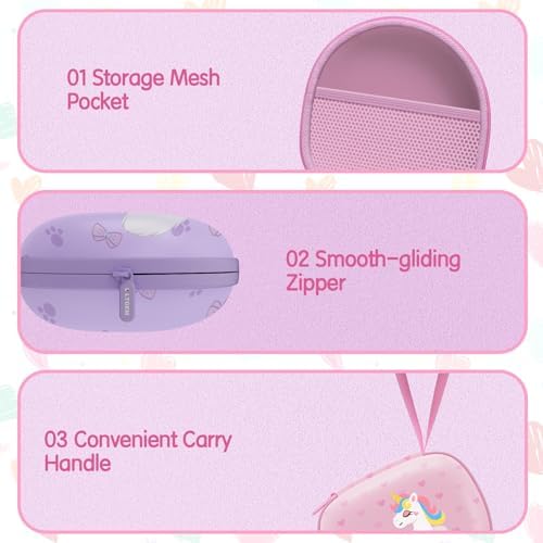 Kids Headphones Case for Folding Headphone, Space Blue(Case Only) - Image 5