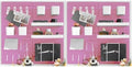 Wall-Mounted Pegboard Kit, 50.4" x 25.2" Organizer Panel – Large, Cost-Effective & Nail-Free Installation Pink by RIVTUNTOOLS