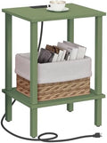 TUTOTAK End Table with Charging Station, Side Table, Nightstand by ChoosetutotakFurnitureBuildYourCozyHome