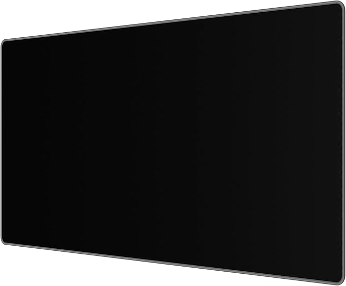 JIALONG Large Gaming Mouse Pad, Extended Mousepad with Grey Stitched Edges, XXL Desk Mat, Big Computer Keyboard Mat for Gaming and Office, 35.4 x 15.7 inches by JIALONG