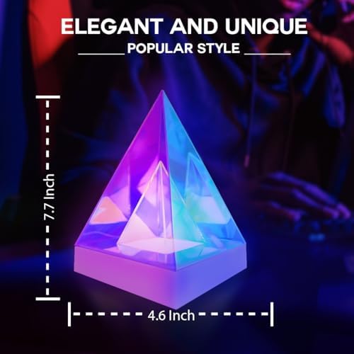 Lumoonosity Infinity Triangle Light - 3D Geometric USB Powered Infinity Lamp for Bedroom, Gaming Room - Non-Fragile, Eye Catching Table Lamp - Image 3