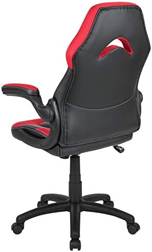 Flash Furniture X10 Gaming Chair Racing Office Ergonomic Computer PC Adjustable Swivel Chair with Flip-up Arms, Red/Black LeatherSoft | Ergonomic, Flip-up Arms, Height Adjustable, Racing Style - Image 5
