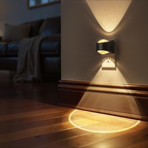 Briignite Projector Night Light, Rotating Lights Plug into Wall Warm,2 Pack - Image 5