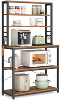 VASAGLE Coffee Bar, 31.5 Inches 6-Tier Baker's Rack with 6 Hooks by Unknown