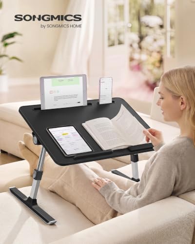 SONGMICS Bed Laptop Desk, Adjustable, 8 Heights, 23.6 x 15.7 Inches - Image 2