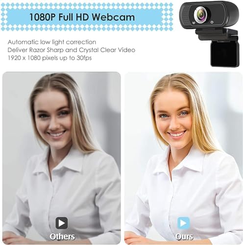 USB C Webcam for Switch 2 / PC: 1080P HD Web Cam with Mic,Computer Camera - Image 2